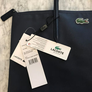 NEW LACOSTE Vertical Tote Bag Eclipse *Dark Blue